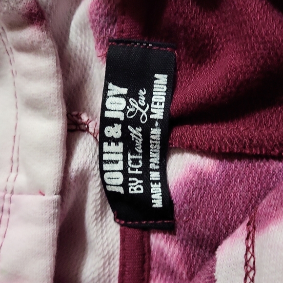 NWT Jolie & Joy 1/2 Tie Dye Hoodie - Picture 4 of 5